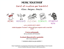 Tablet Screenshot of musictogethermilano.it